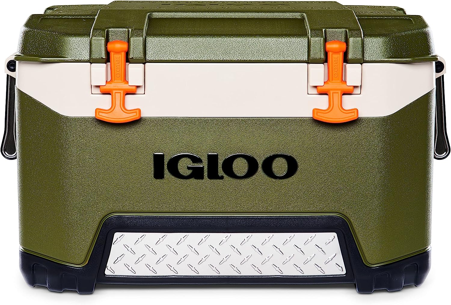 Igloo BMX 52 Quart Cooler with Cool Riser Technology. Green/Orange