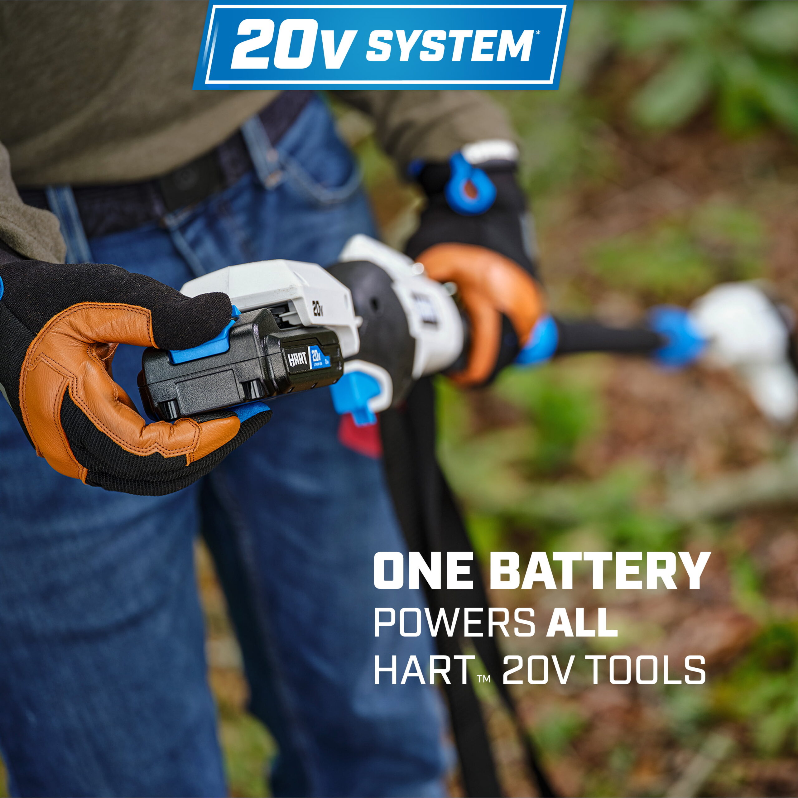 HART 20-Volt Cordless 8-Inch Pole Saw Kit. (1) 2.0 Ah Lithium Ion Battery