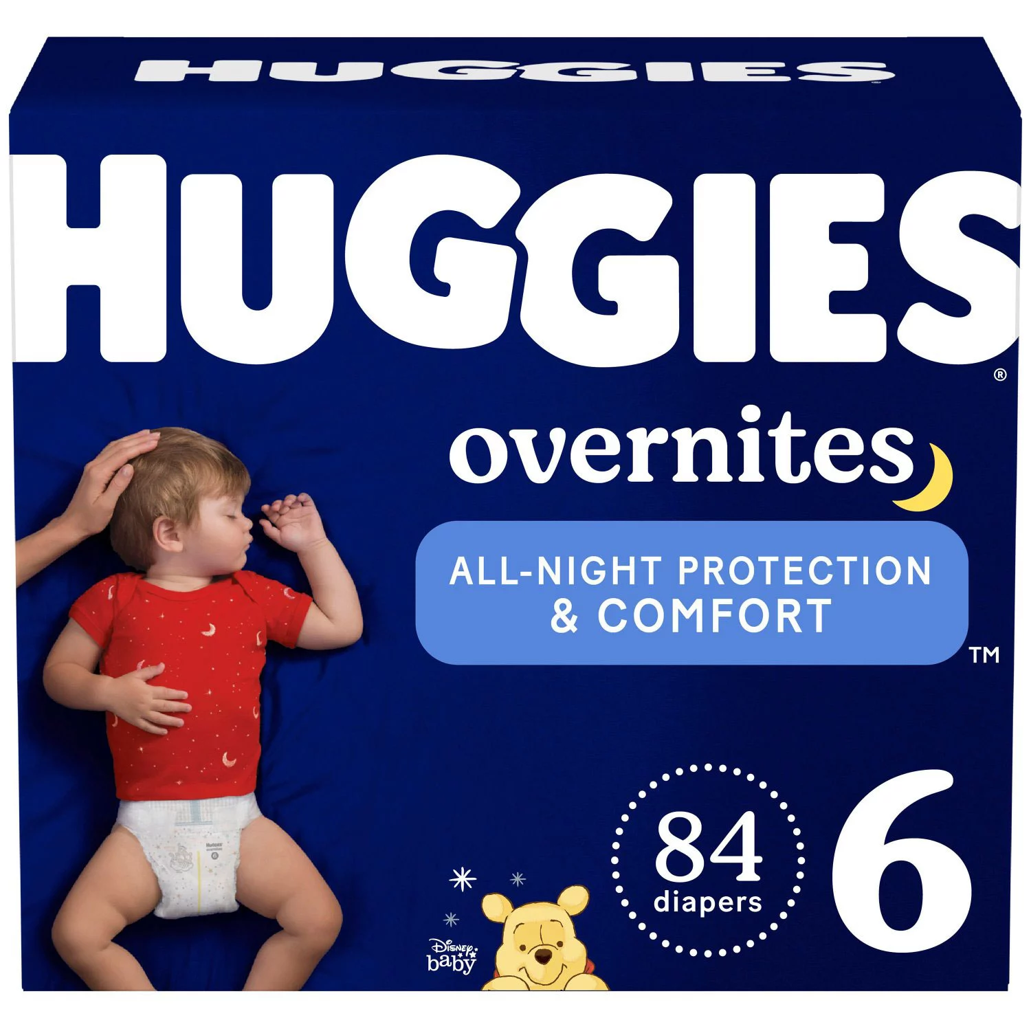 Nighttime Baby Diapers Size 6. 84 Ct. Huggies Overnites