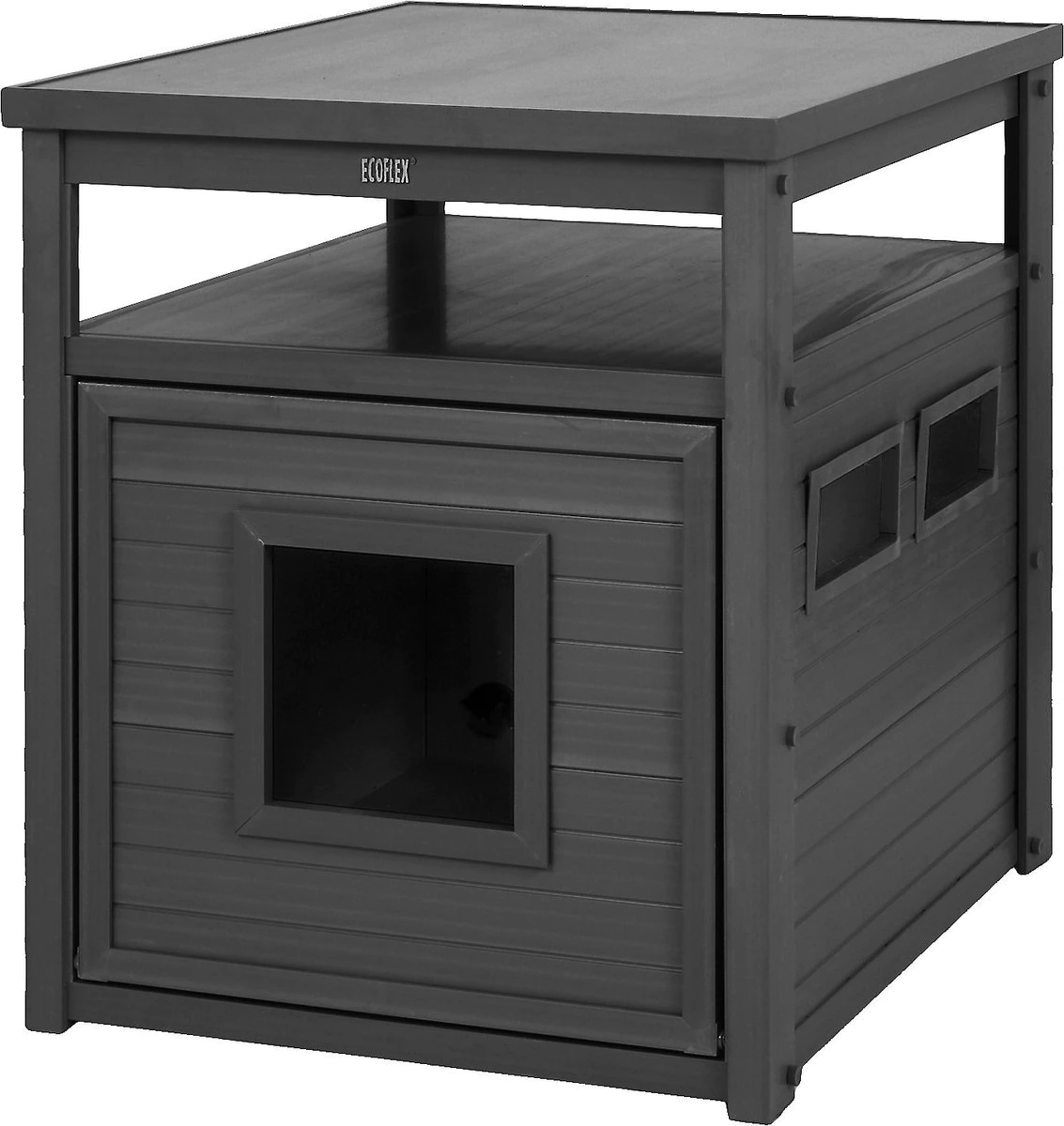 New Age Pet ECOFLEX Jumbo Litter Box Cover End Table - Espresso