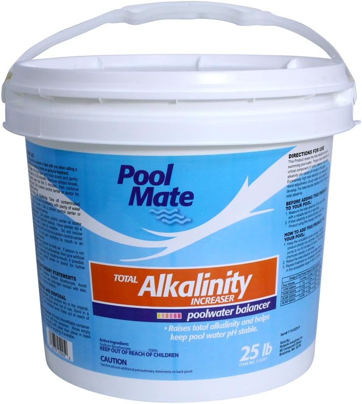 Pool Mate 1-2257 25 Pounds Swimming Pool Alkalinity Increaser. 25-Pounds (Bucket)
