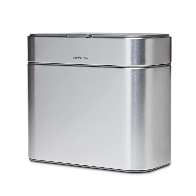 simplehuman Compost Caddy. Detachable and Countertop Bin. 4 Liter / 1.06 Gallon. Brushed Stainless Steel