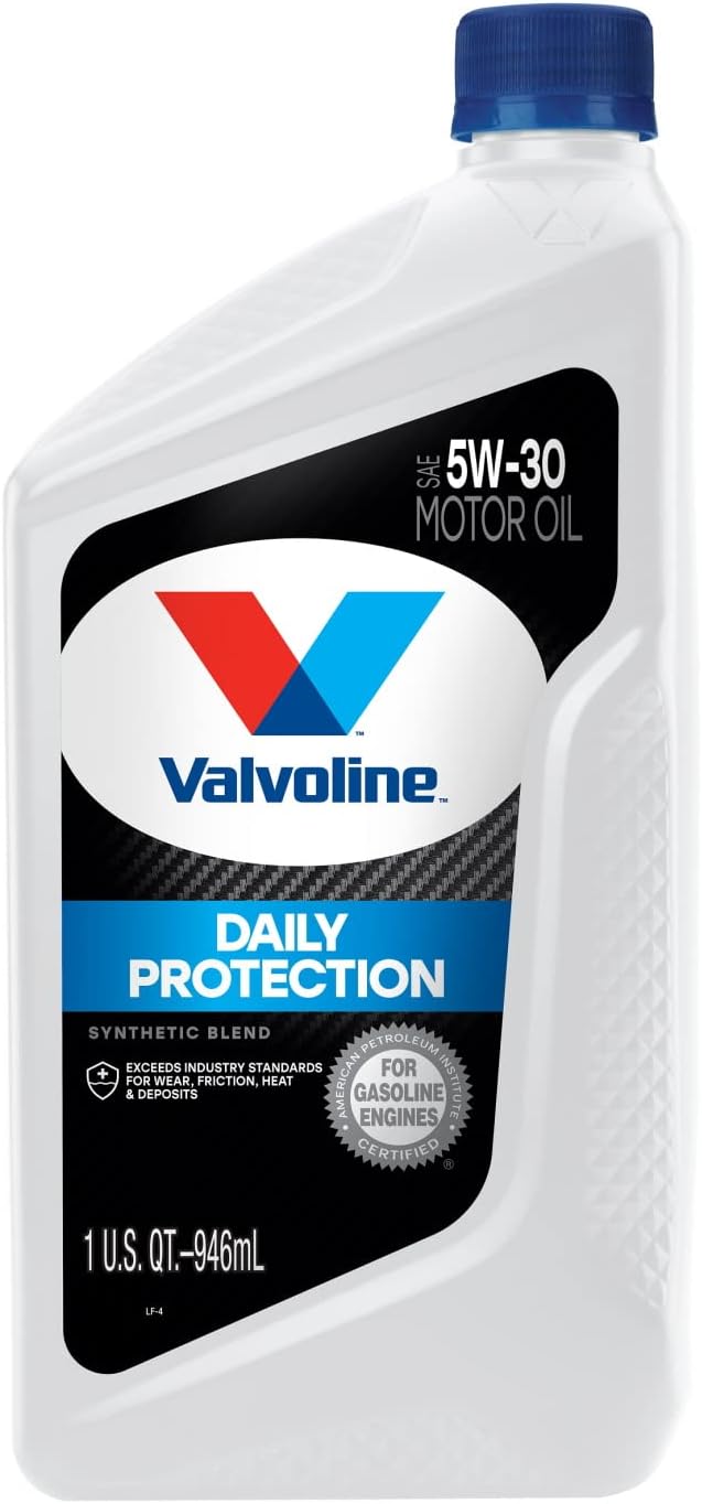 Valvoline Daily Protection SAE 5W-30 Synthetic Blend Motor Oil 1 QT. Case of 6