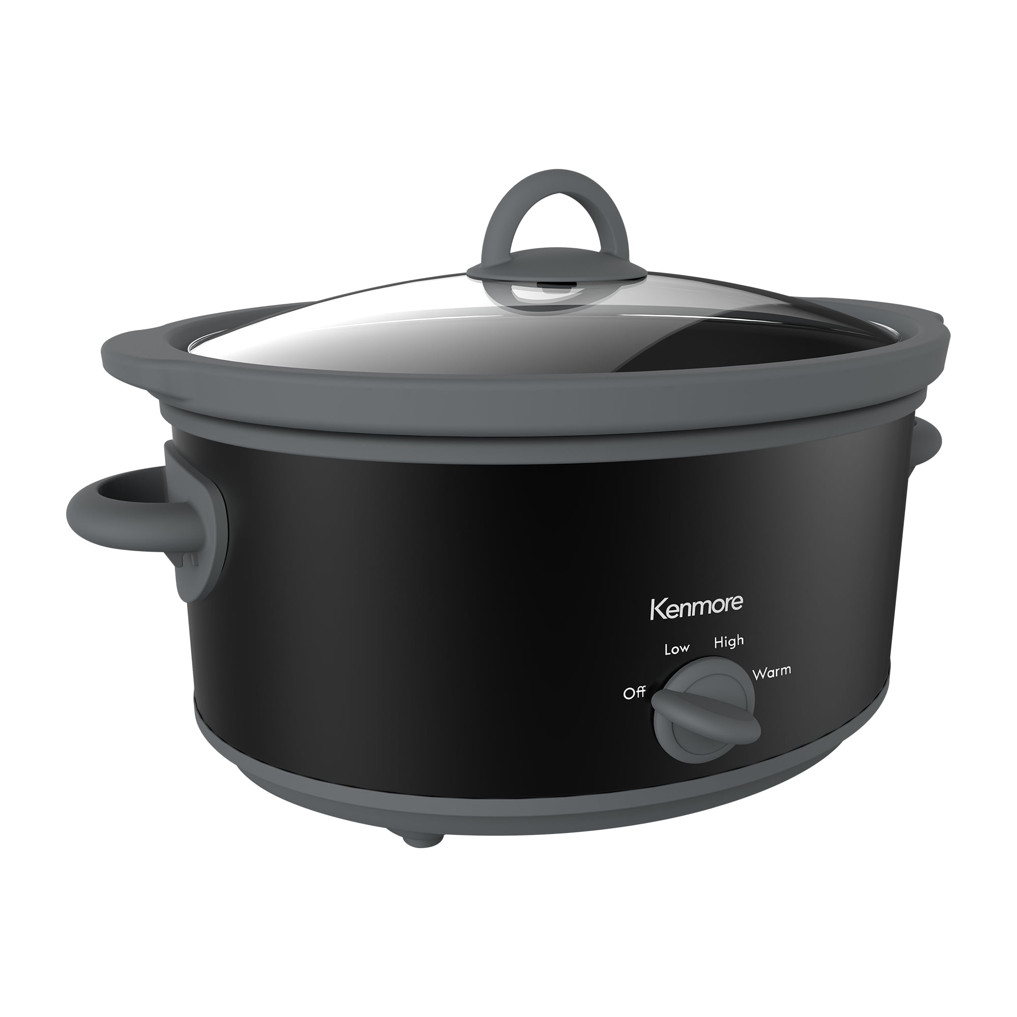 Kenmore Slow Cooker. 5 qt (4.7L). Easy to Use. Dial Control. Black