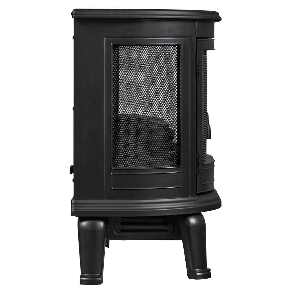 Duraflame DFI-7117-01 1000 sq. ft. Black Freestanding Electric 3D Infrared Stove