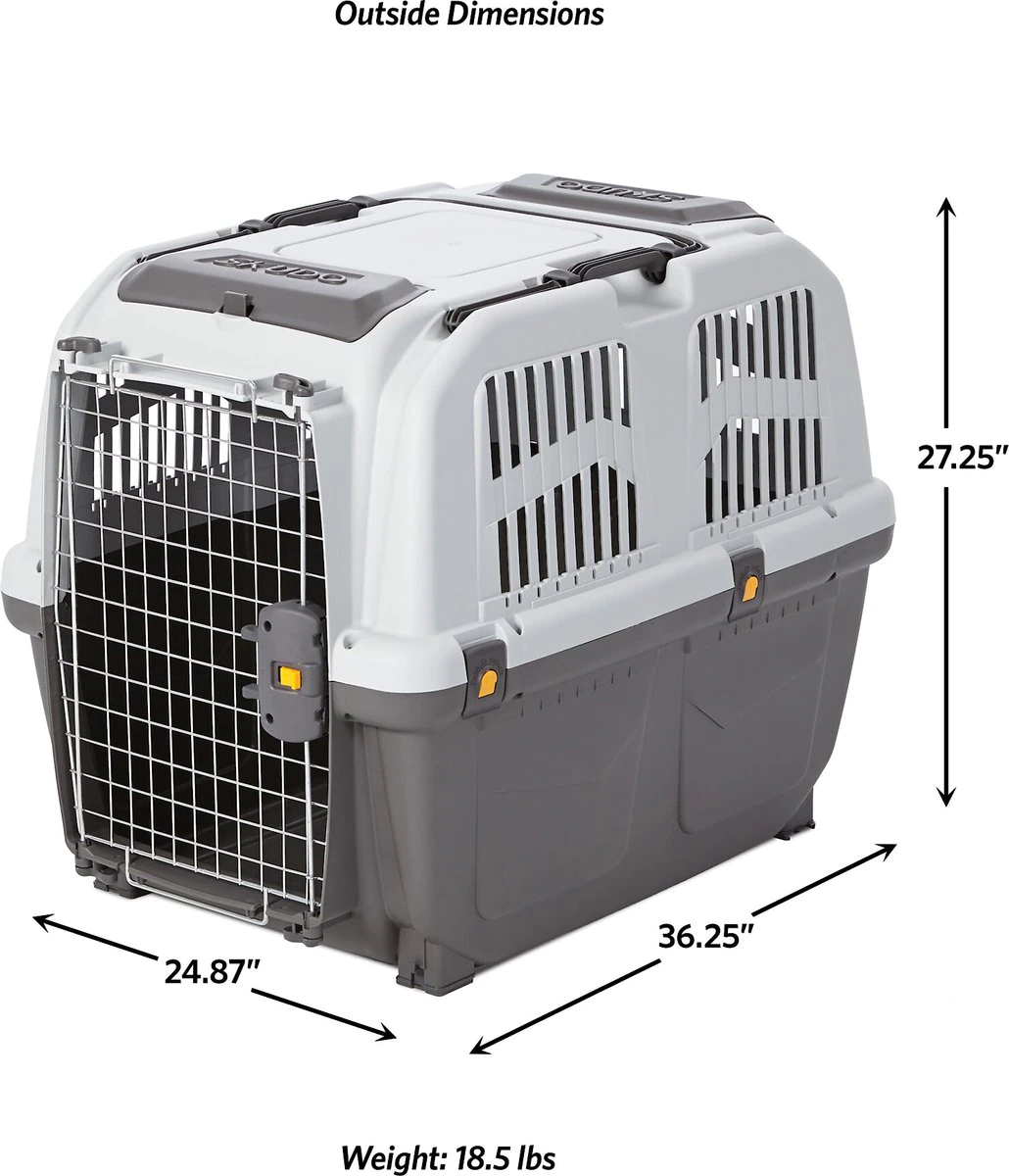 MidWest Skudo Deluxe Plastic Dog & Cat Kennel - 36-Inch Deluxe