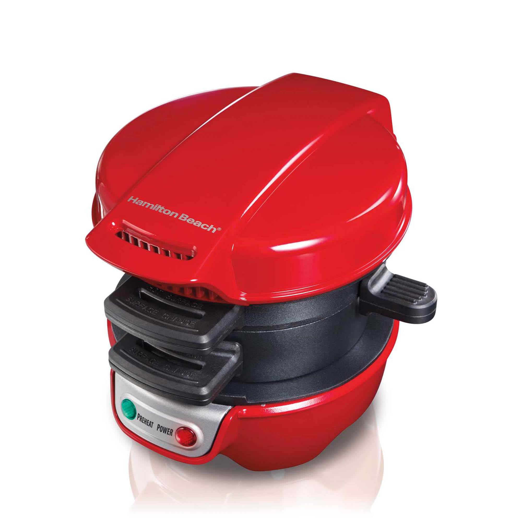 Hamilton Beach Breakfast Sandwich Maker. Red. 25476