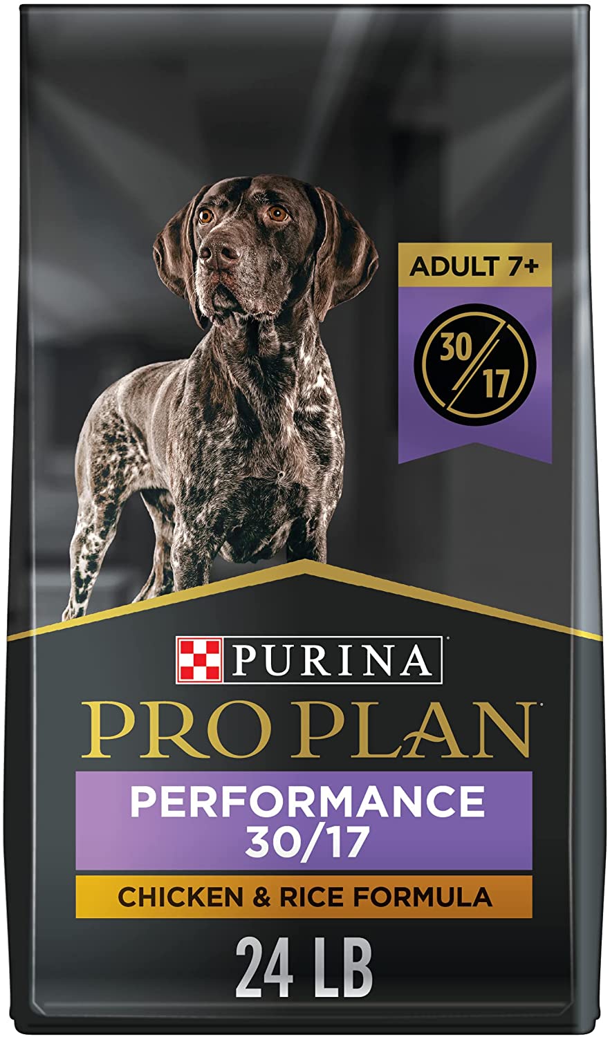 Purina Pro Plan Sport Adult 7+ Performance 30/17 Chicken and Rice Forumula Dry Dog Food - 24 lb. Bag