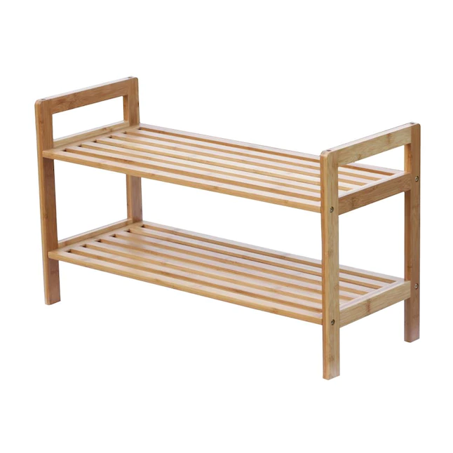 Oceanstar  2-Tier Bamboo Shoe Rack