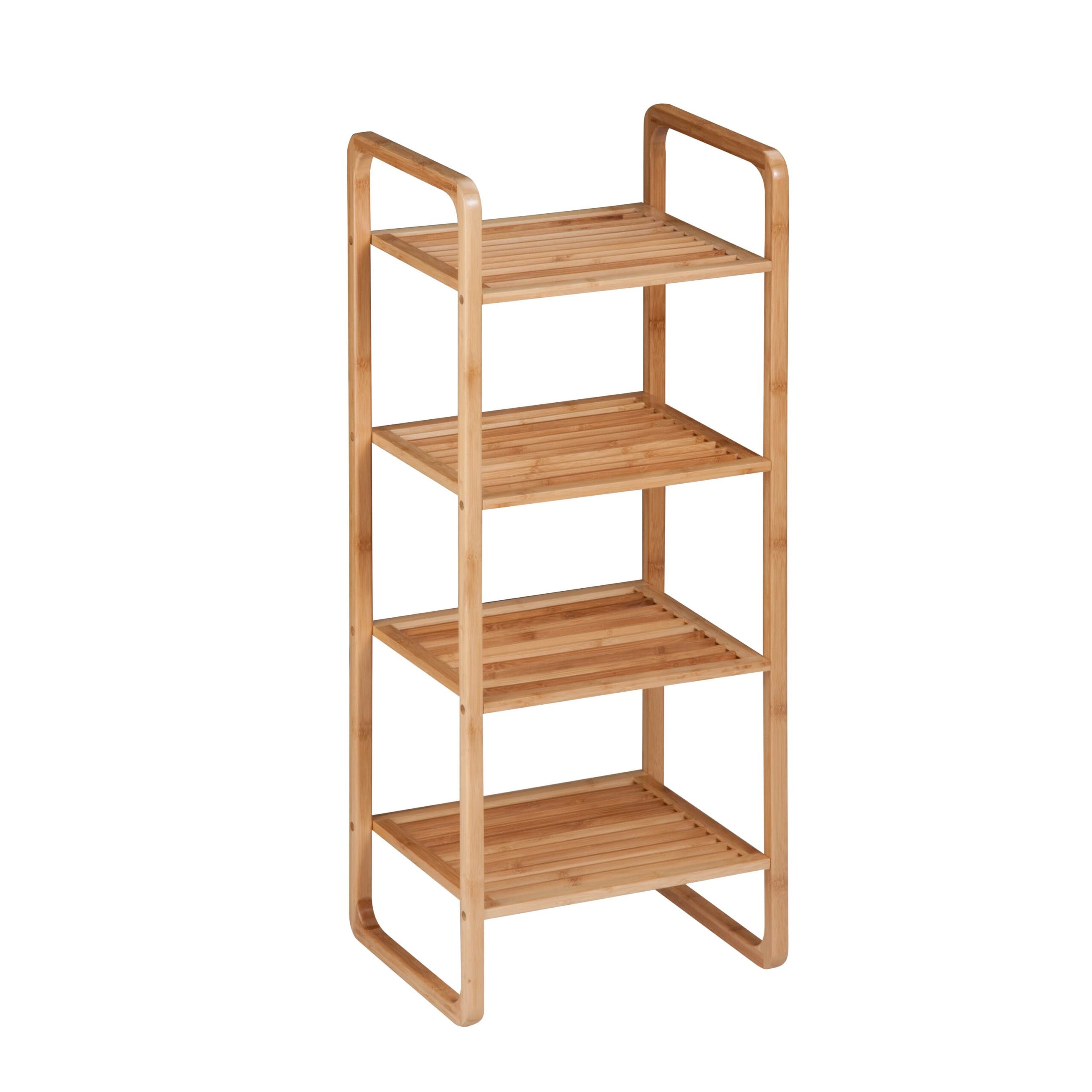 Honey Can Do Bamboo 4-Tier Vertical Bamboo Shelf
