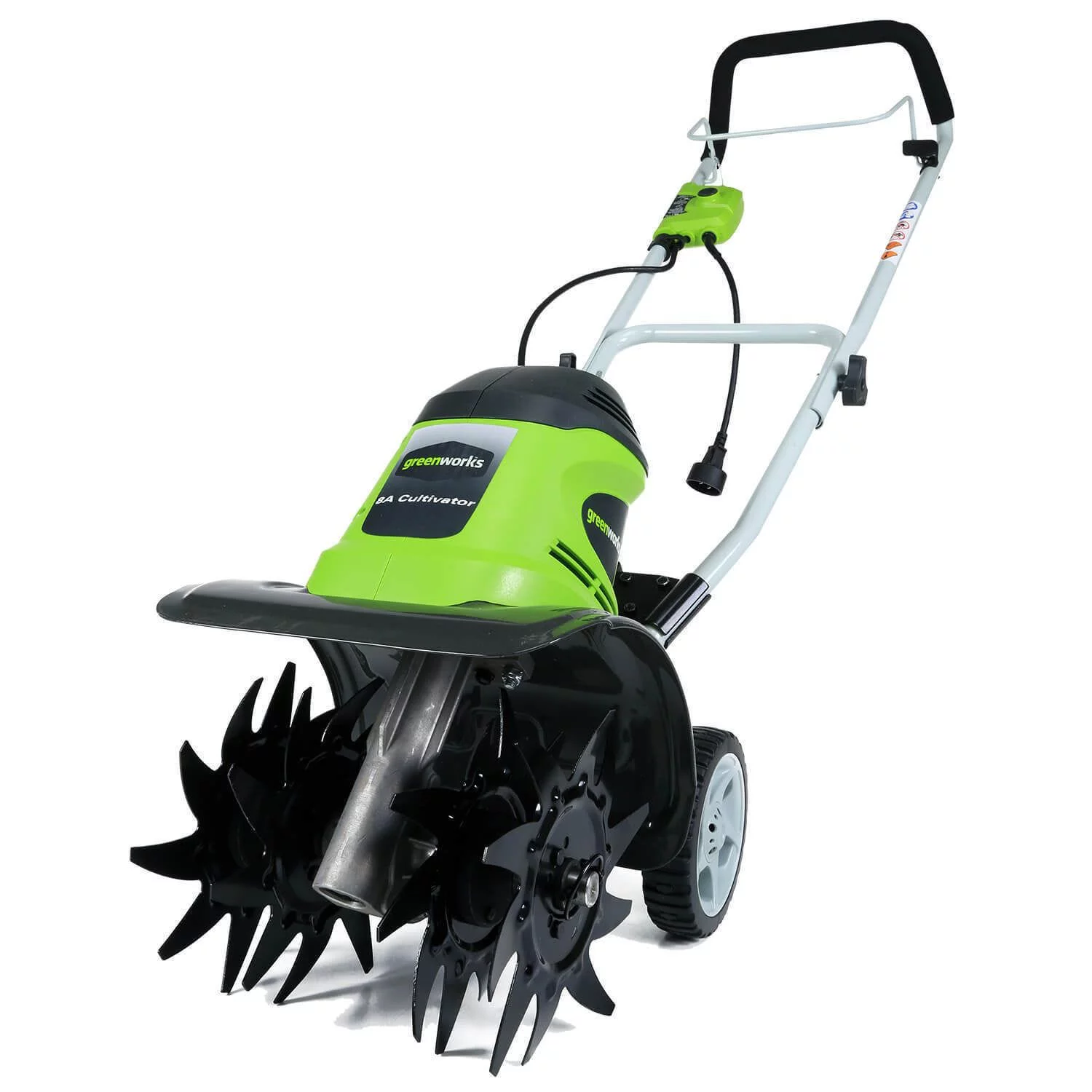 Greenworks 8 Amp 10-inch Corded Electric Cultivator/Tiller. 27072