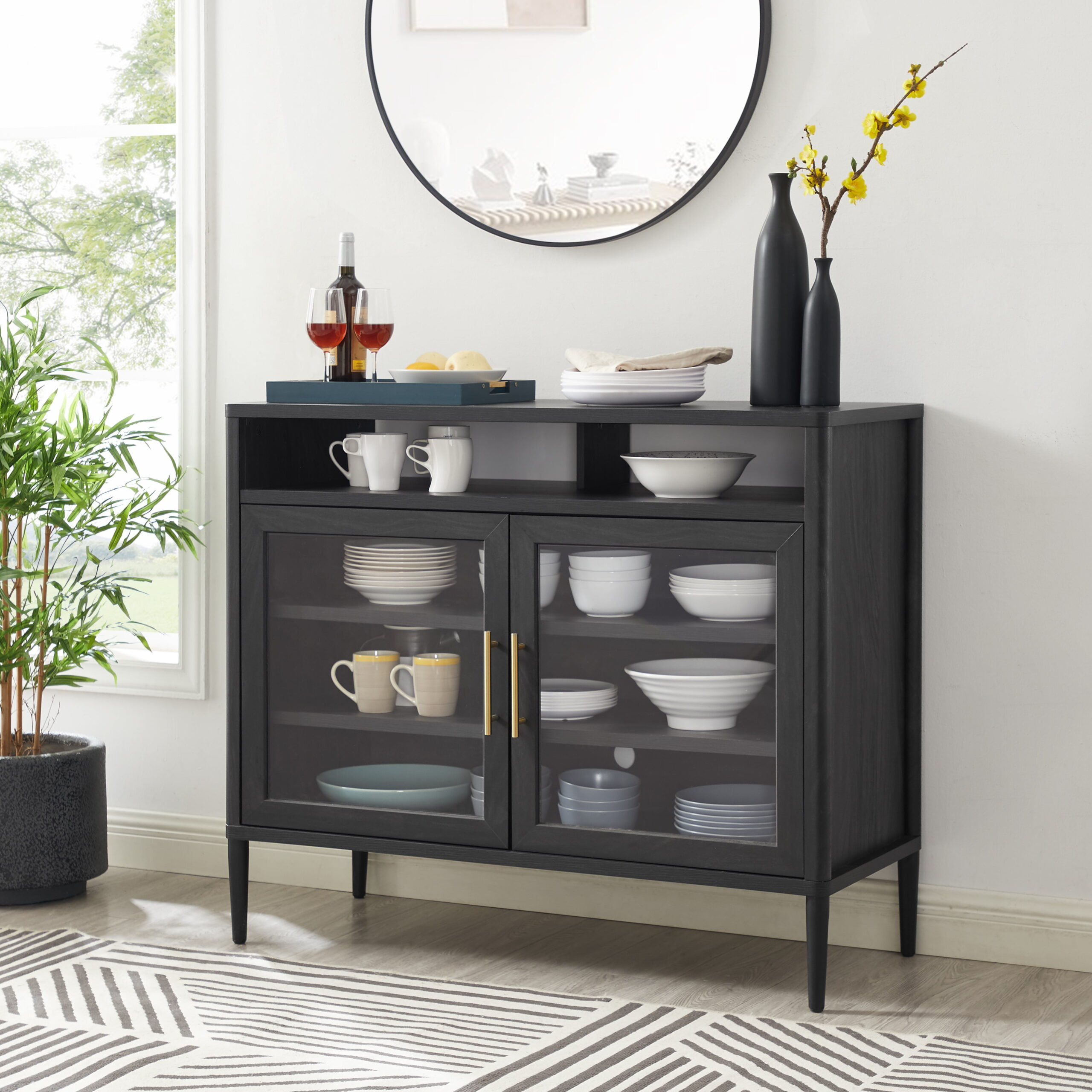 Better Homes & Gardens Storage Buffet 46 in. Charcoal
