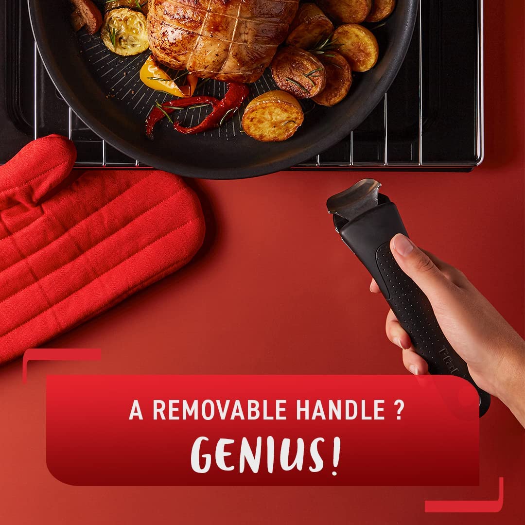 T-fal Ingenio Expertise Nonstick Removable Handle Cookware Set. Fry. Sauce Pan. Pots. 13 piece. Black