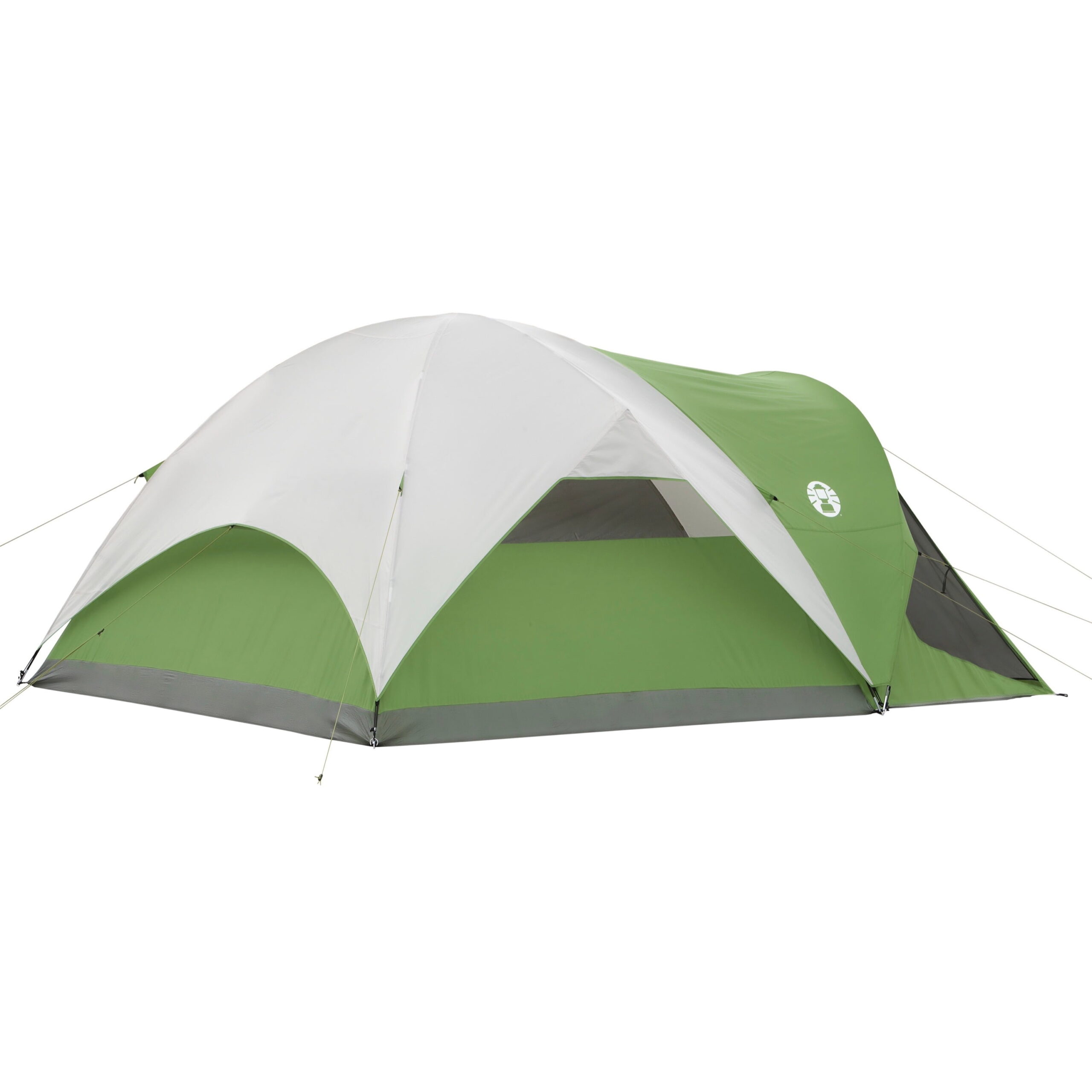 Coleman Evanston 6-Person Dome Tent with Screen Room. 2 Rooms. Green