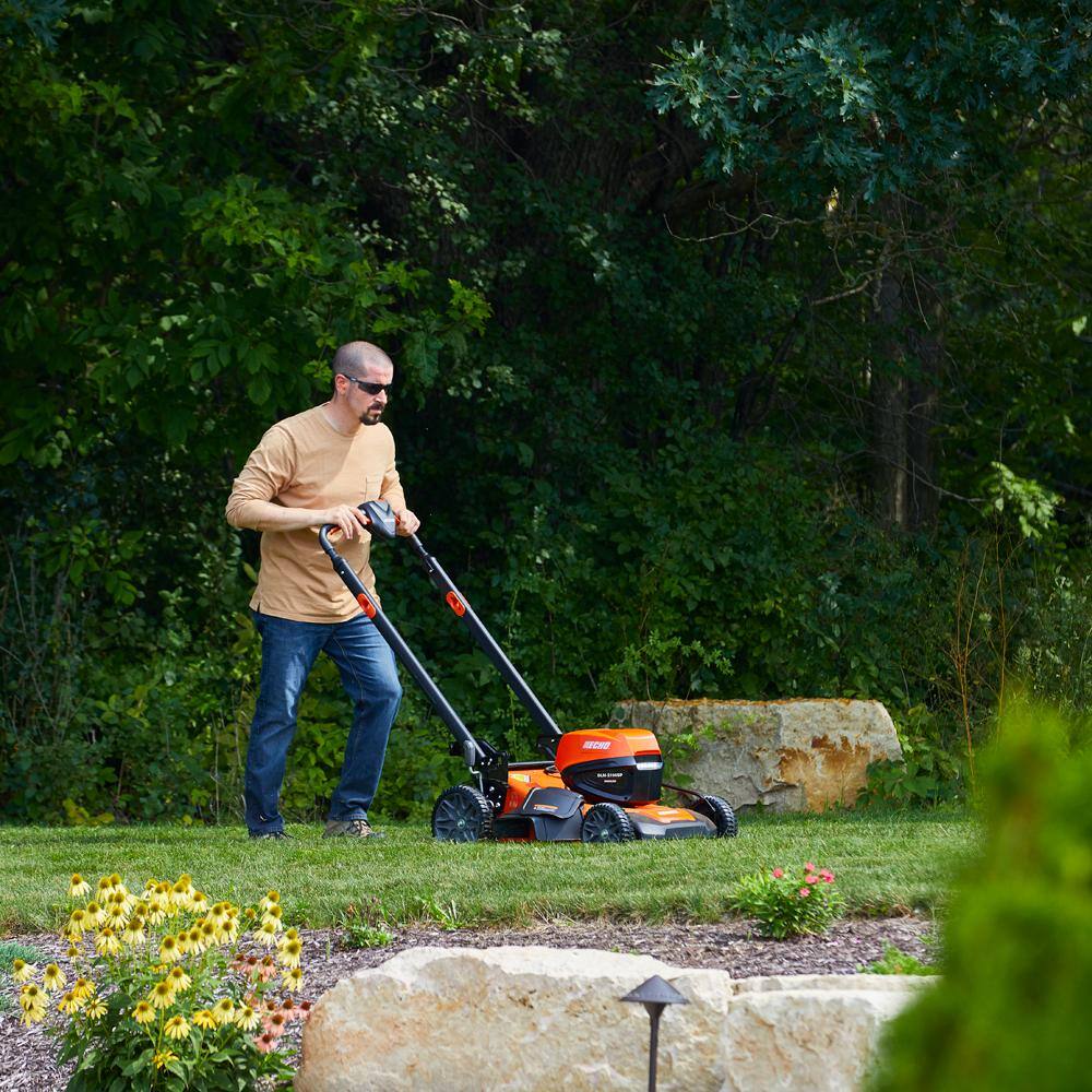 ECHO DLM-2100SPC2 eFORCE 56V 21 in. Cordless Battery Walk Behind Self-Propelled Lawn Mower with 5.0Ah Battery and Charger