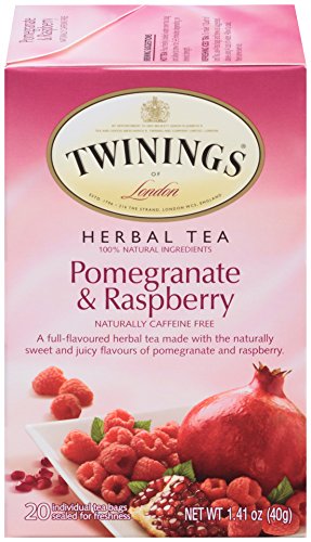 Twinings of London Lemon And Ginger Herbal Tea Bags. 20 Count. Pack of 6