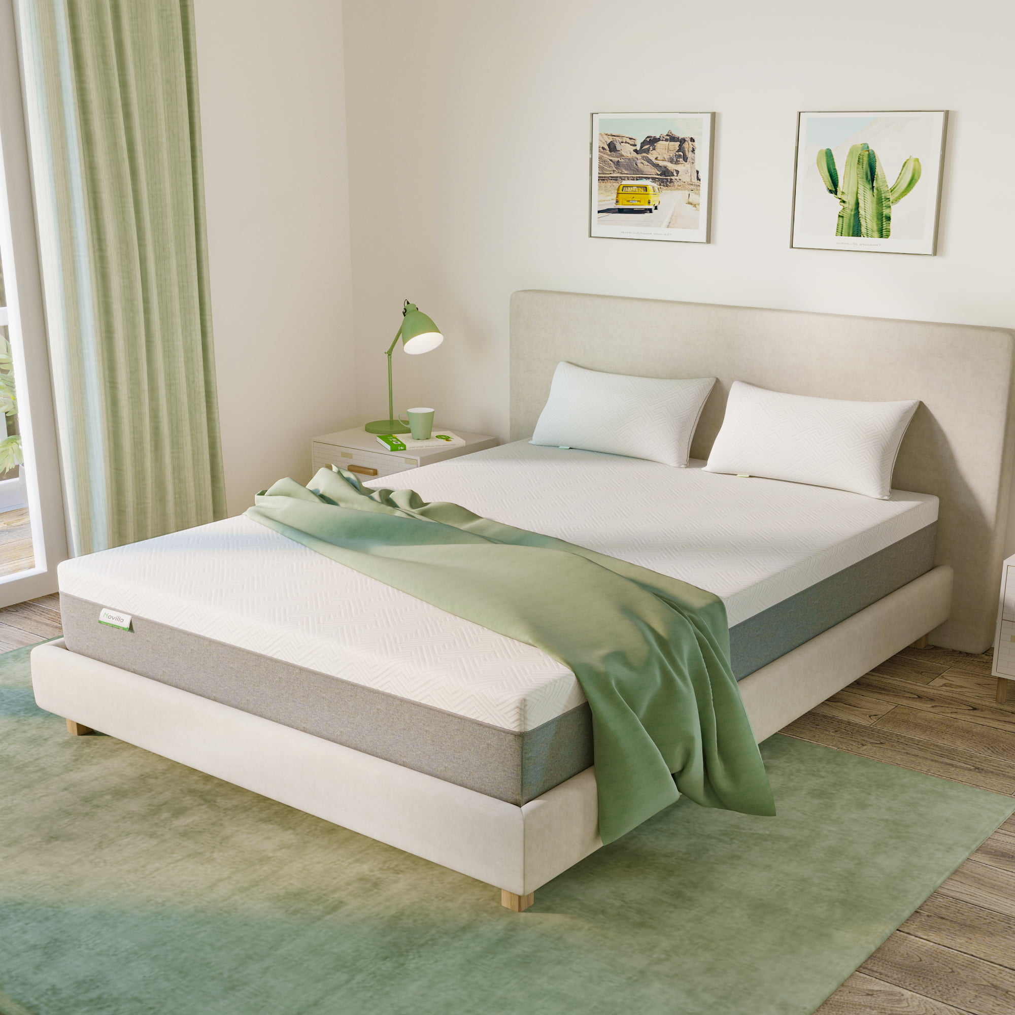 Novilla 12 inch Cooling Gel Memory Foam Mattress-in-a-Box. Full Mattress