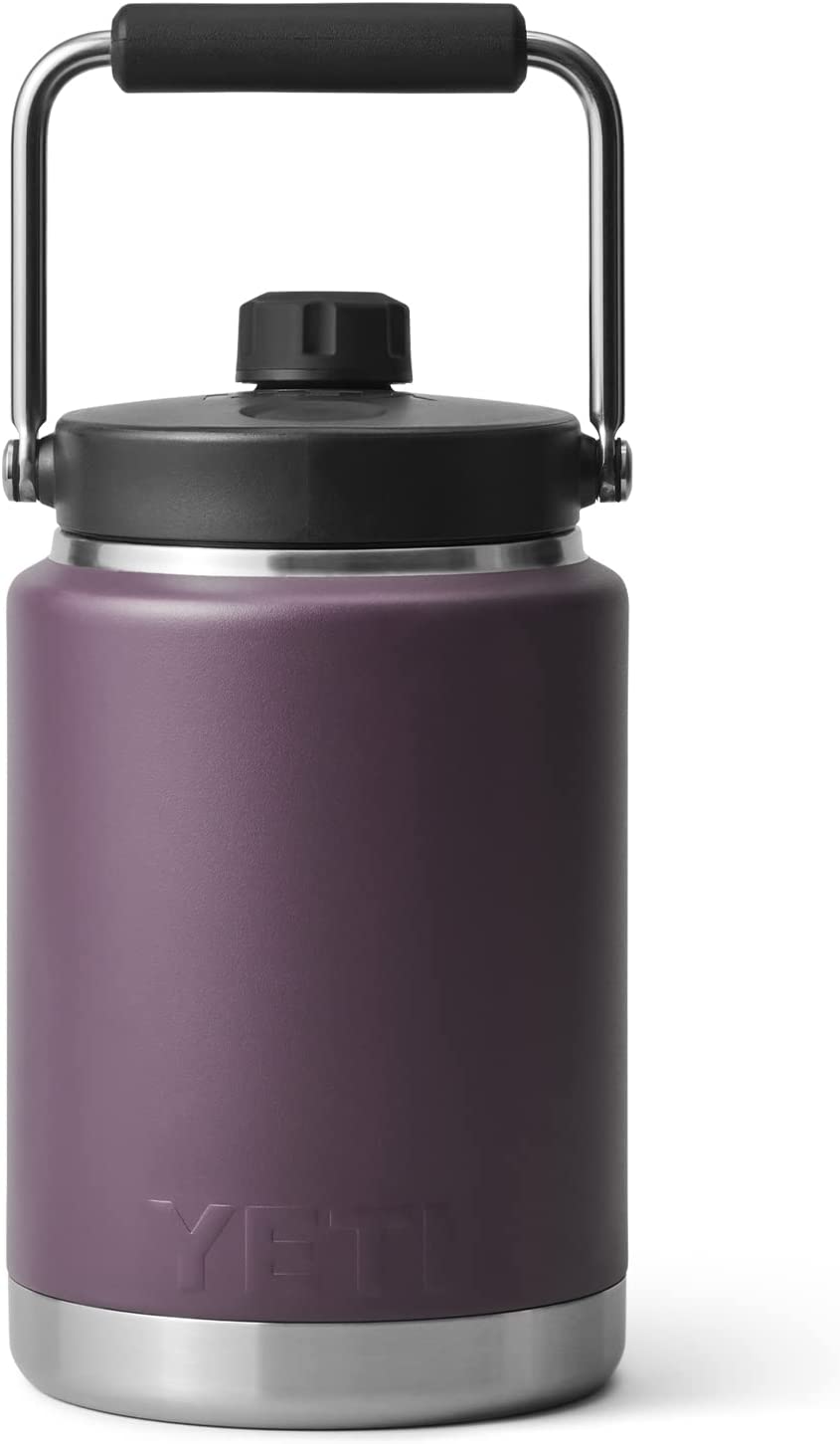 YETI Rambler Half Gallon Jug. Vacuum Insulated. Stainless Steel with MagCap. Nordic Purple