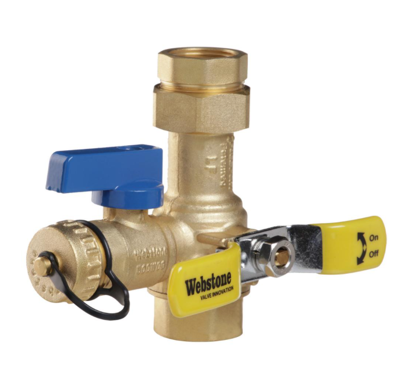 Rheem RTG20220AB Brass Service Valves for Tankless Water Heaters