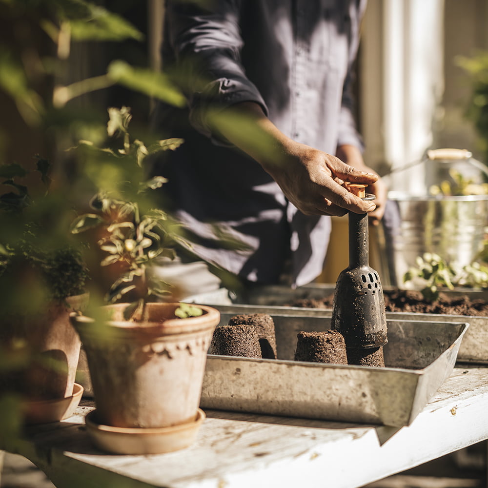 Fiskars Food Gardening Tool Set with Harvest Basket. 6 Piece Bundle