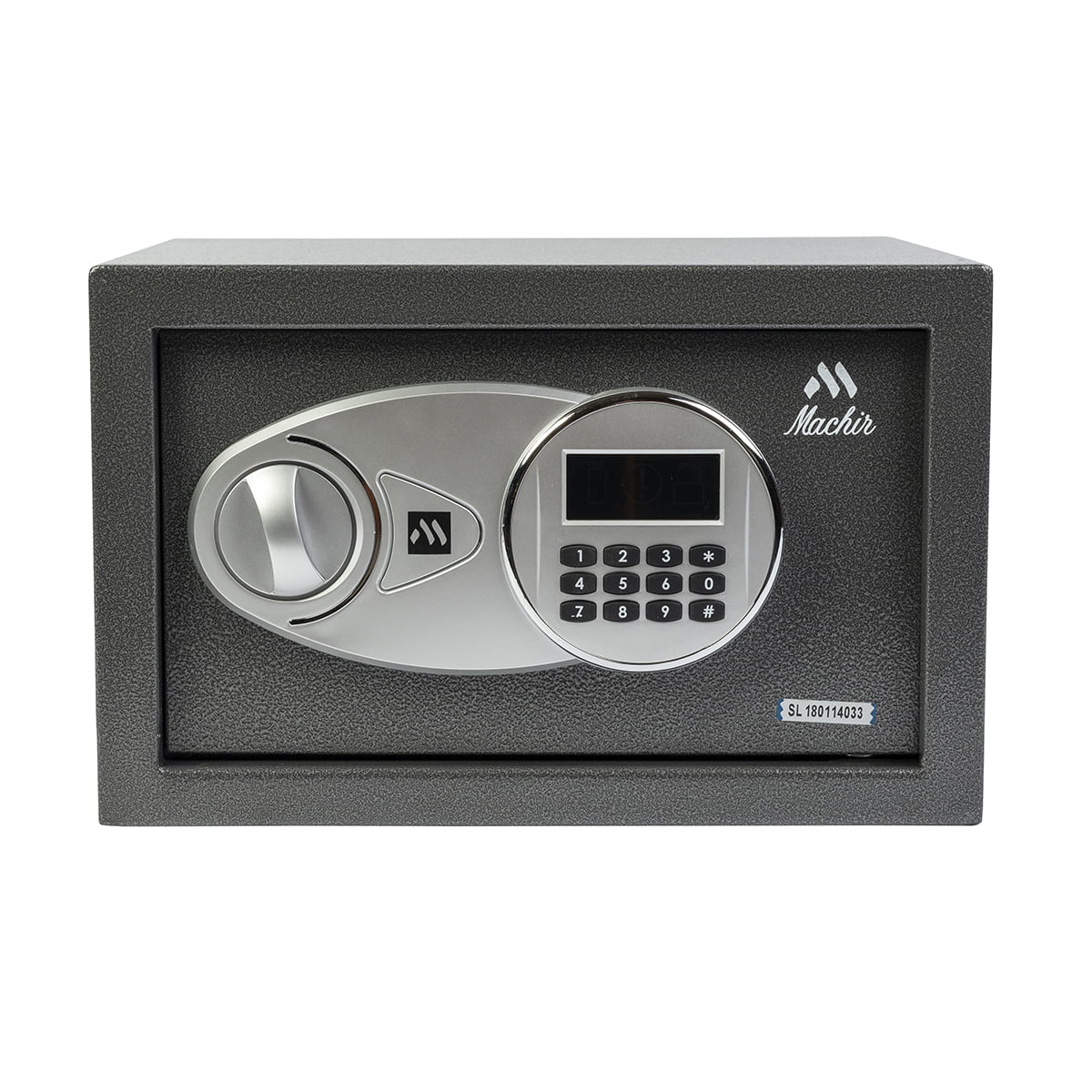 Machir Personal Electronic Fire Resistant Steel Gun Safes. Programmable keypad.
