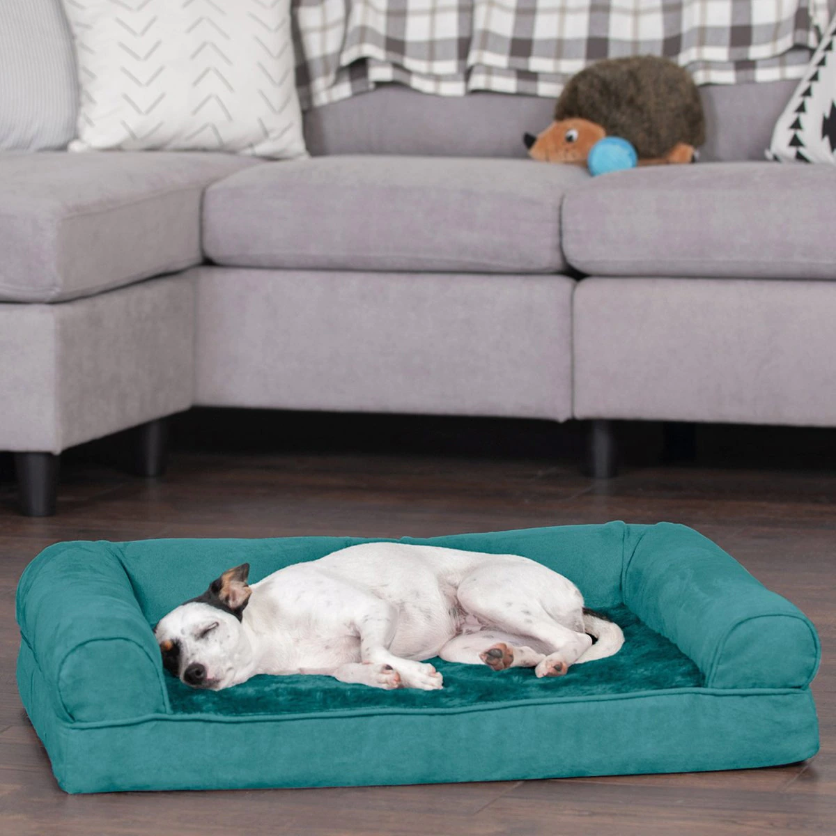 FurHaven Plush & Suede Full Support Orthopedic Sofa Dog & Cat Bed