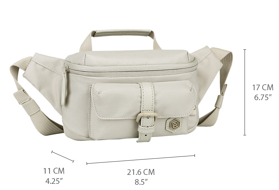 Eclat Re:Life Sling Bag.  Cross Body Bags. Beige
