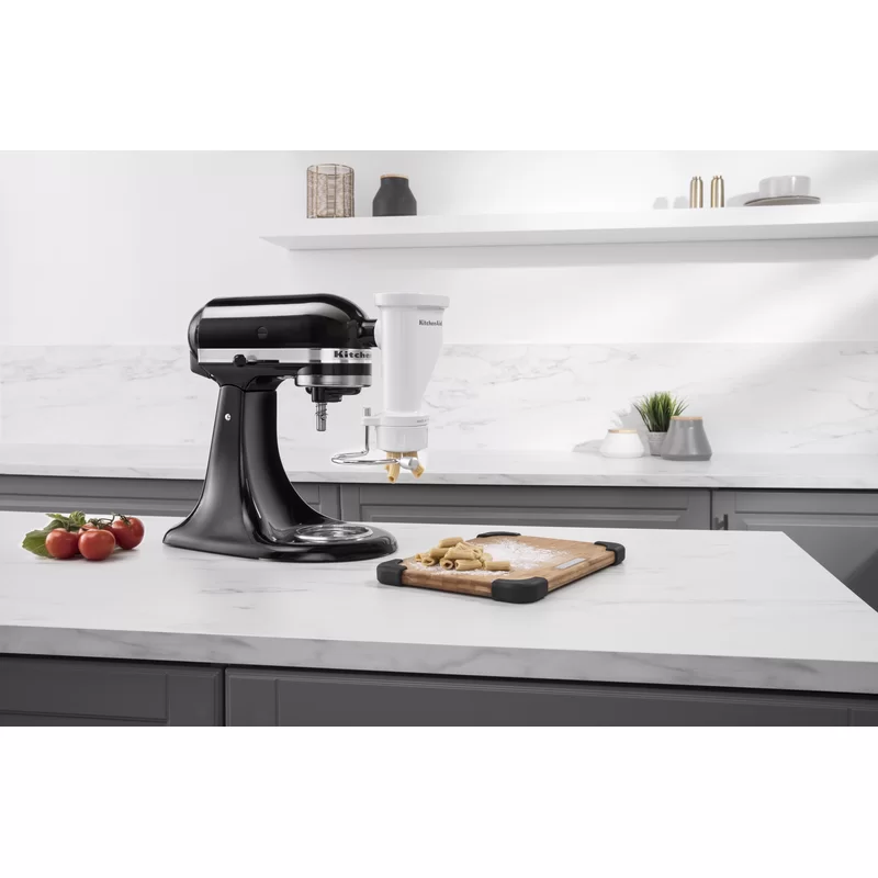 KitchenAid KSMPEXTA Gourmet Pasta Press Attachment with 6 Interchangeable Pasta Plates. White