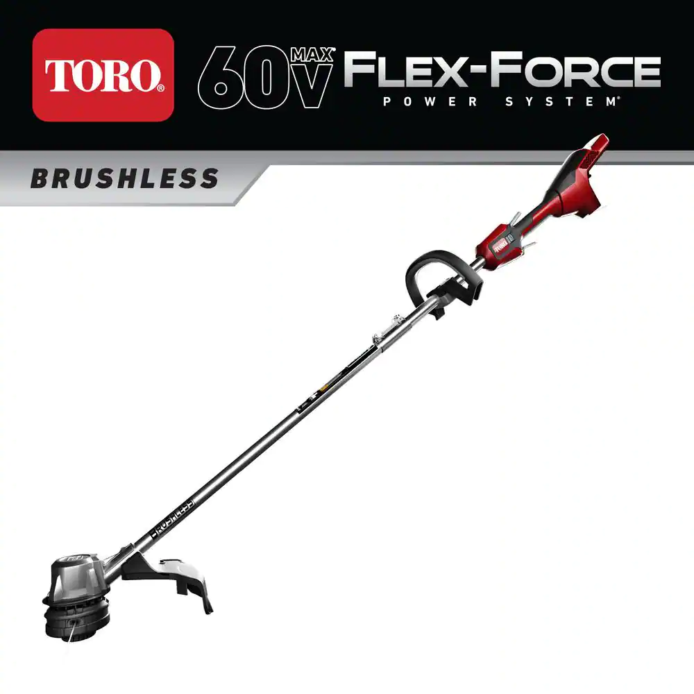 Toro 51830T 60V Max Lithium-Ion Brushless Cordless 14 in./16 in. String Trimmer - Battery and Charger Not Included