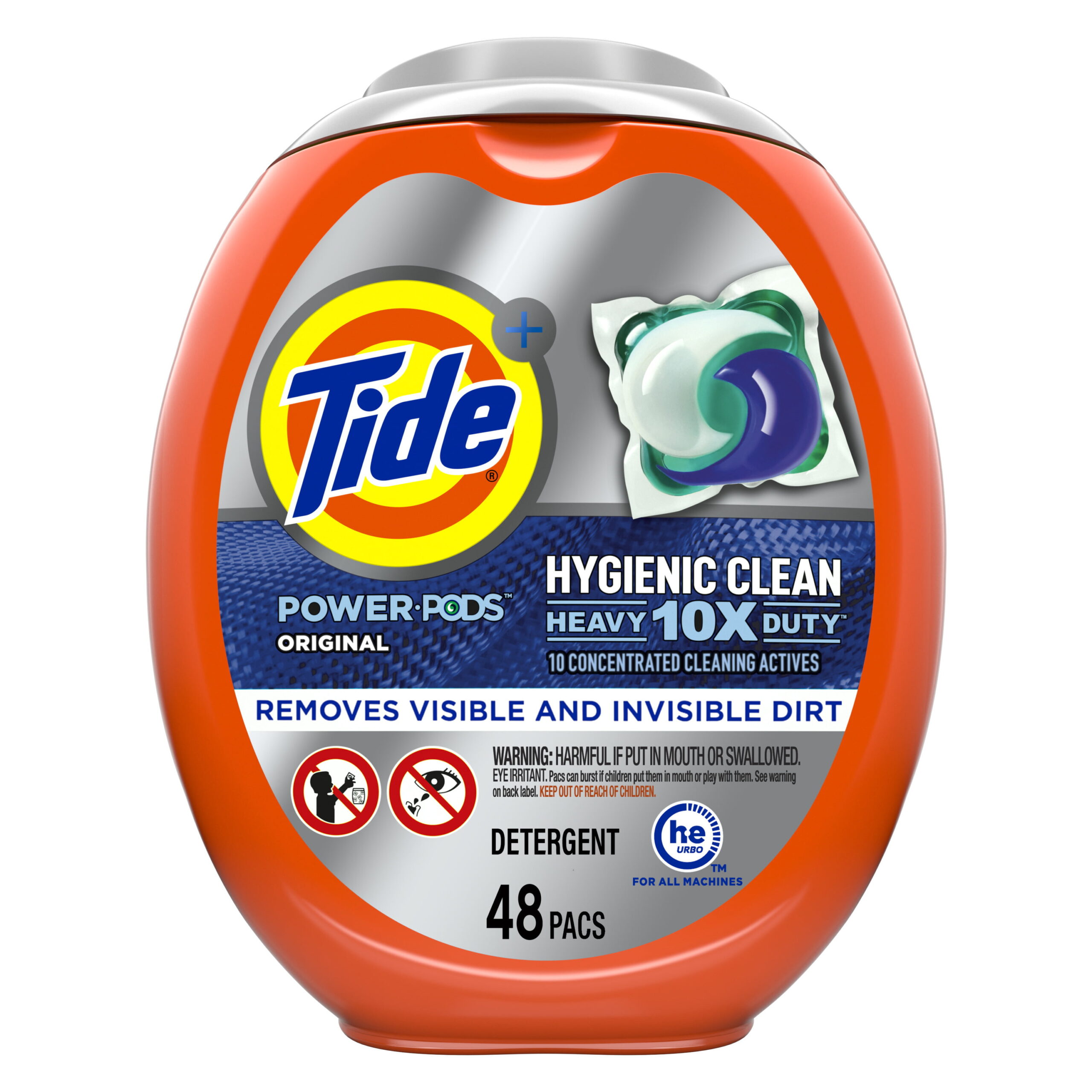 Tide Hygienic Clean Power Pods Original. 48 Ct Laundry Detergent Pacs
