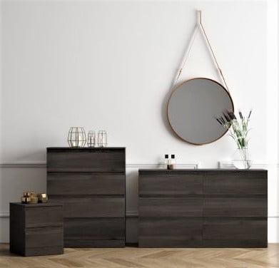 Brindle 6-Drawer Horizontal Dresser. Espresso Finish. by Hillsdale