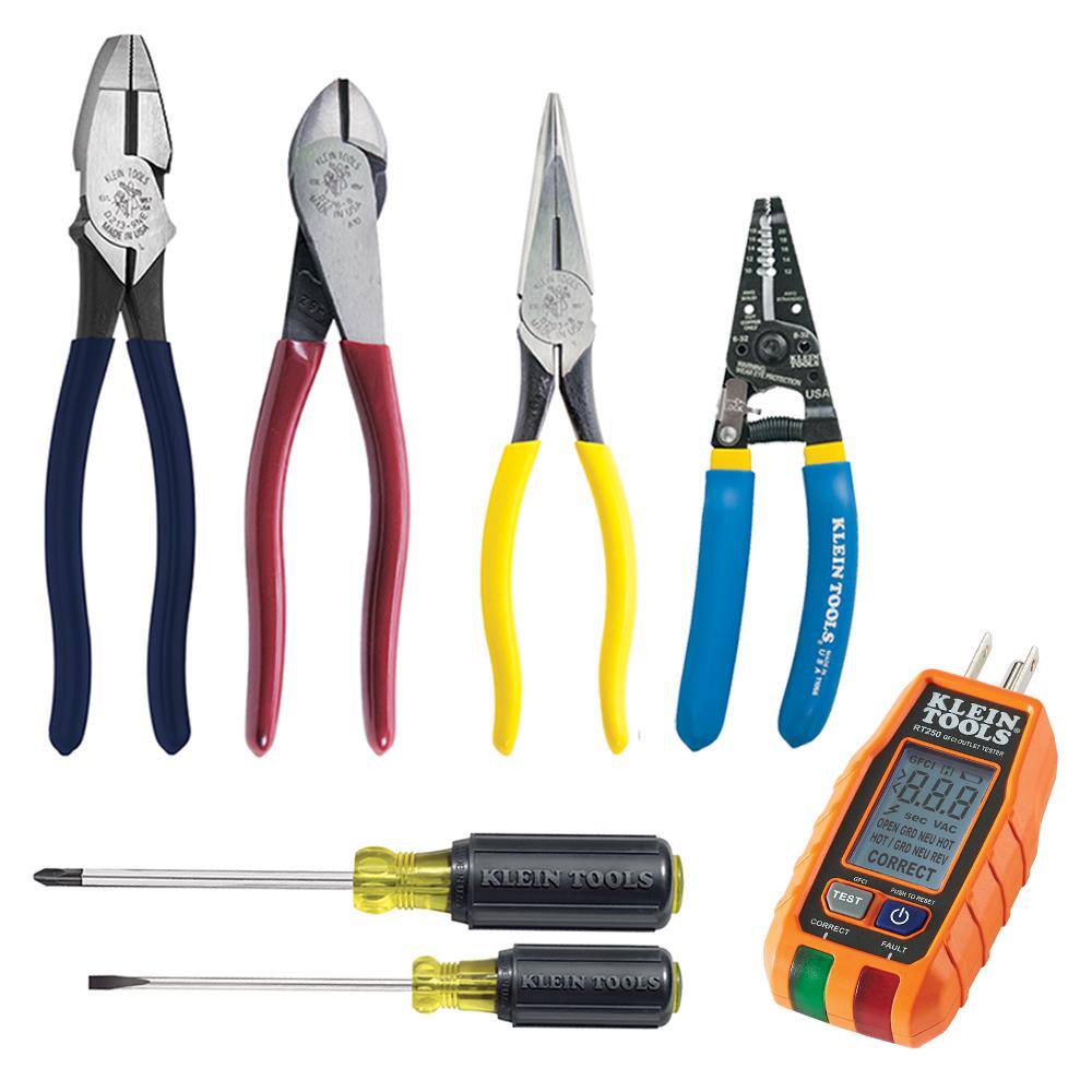 Klein Tools  6-Piece Electrical Tool Set and GFCI Receptacle Tester