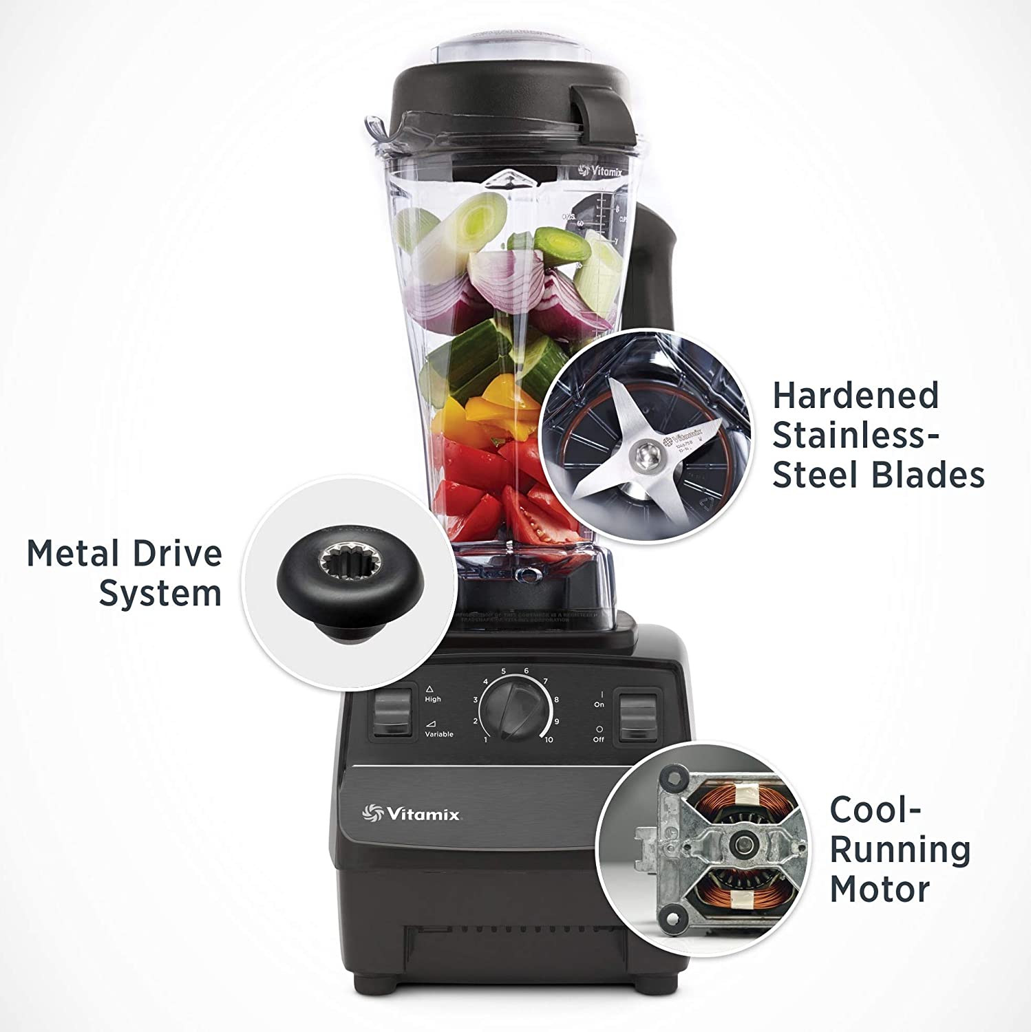 Vitamix 5200 Blender Professional-Grade. Self-Cleaning 64 oz Container. Black - 001372