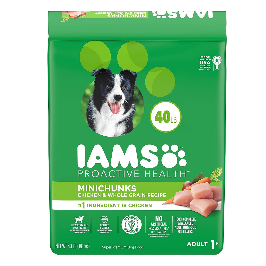 Iams Proactive Health Minichunks with Chicken & Whole Grain Recipe Adult Dry Dog Food. 44 lbs.