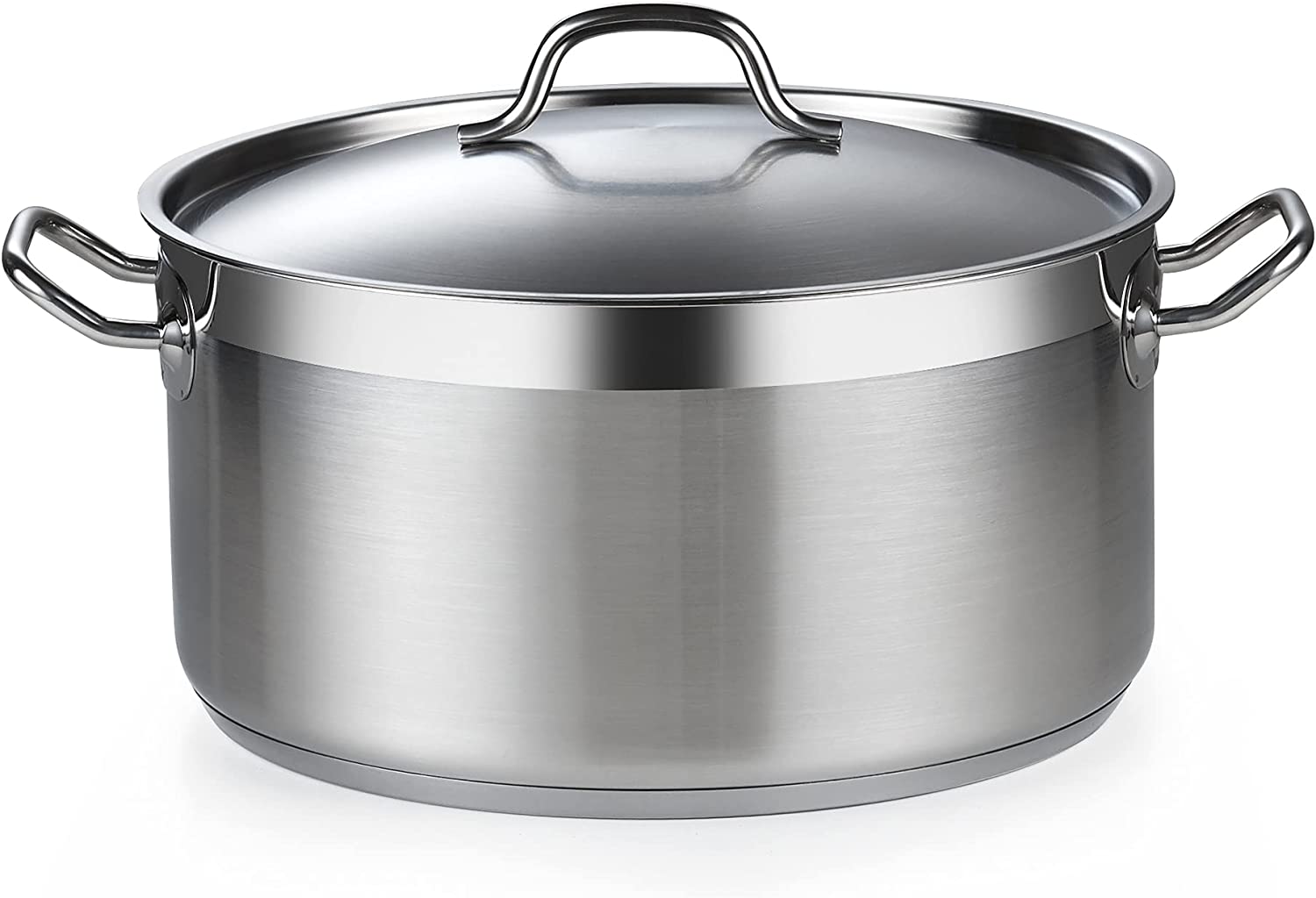 Cooks Standard Professional Stainless Steel Dutch Oven Stockpot with Lid. 9Qt