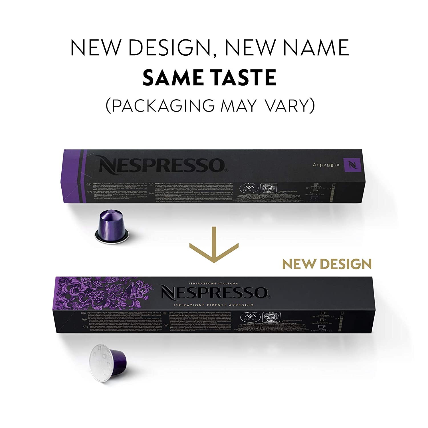 Nespresso Capsules OriginalLine.Ispirazione Best Seller Variety Pack. 50 Count. Brews 1.35oz