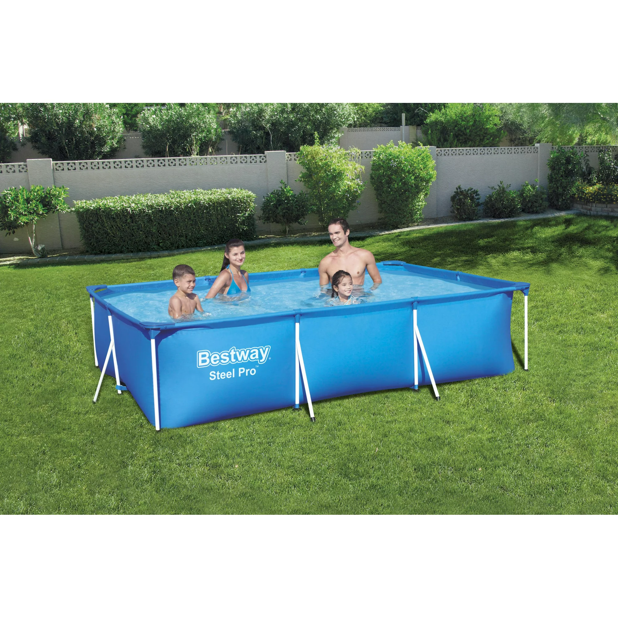 Bestway Steel Pro 9-10” x 6-7″ x 26″ Rectangle Above Ground Pool Swimming Pool