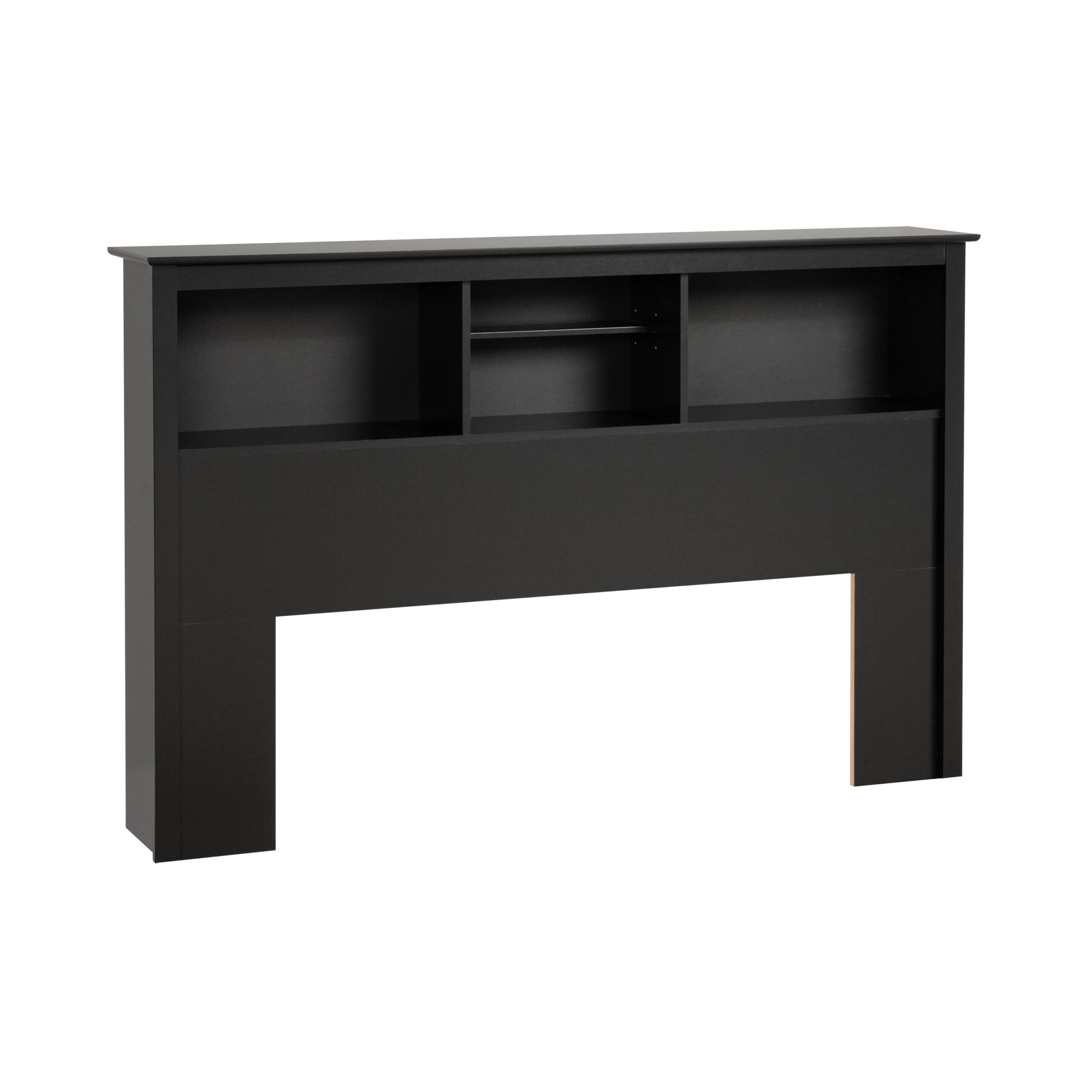 Prepac Freestanding Full/Queen Bookcase Headboard.  Black