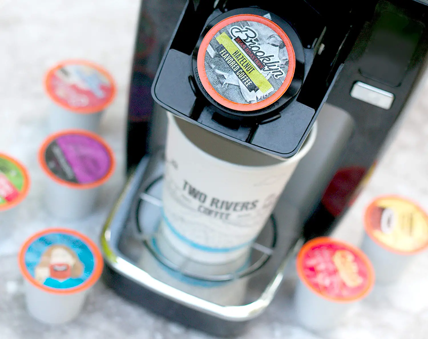 Two Rivers Coffee Pods Compatible with 2.0 Keurig K-Cup Brewers Assorted Flavored Coffee 100 Count (Pack of 1)