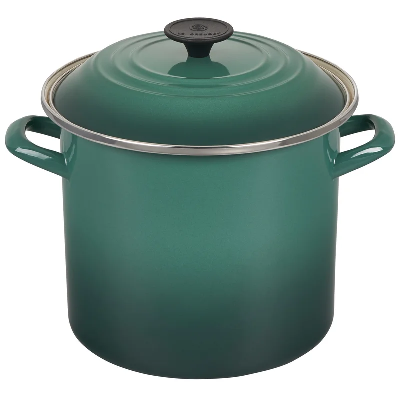 Le Creuset N5100-22795 Enamel Over Steel Stockpot. 8-Quart Artichaut