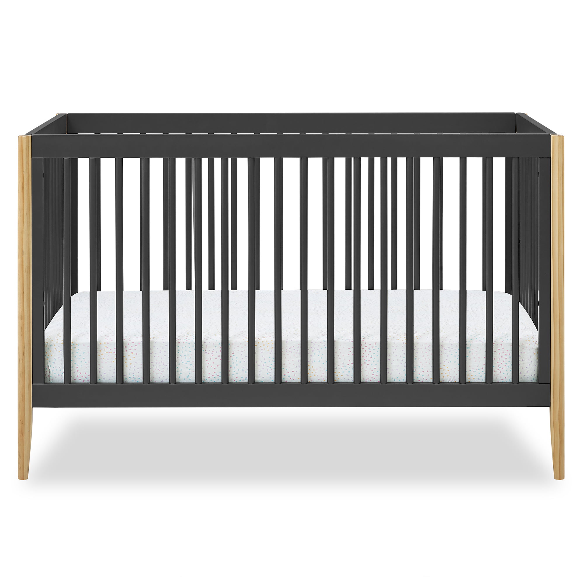 Delta Children Casey 6-in-1 Convertible Baby Crib. Charcoal Grey