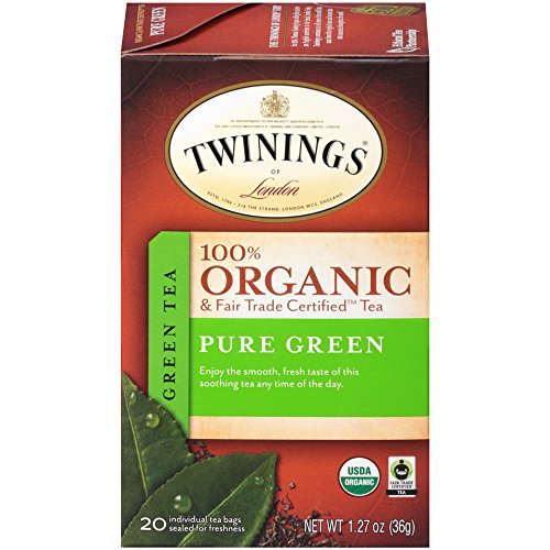Twinings of London Organic and Fair Trade Certified. 20 Count. Pack of 6