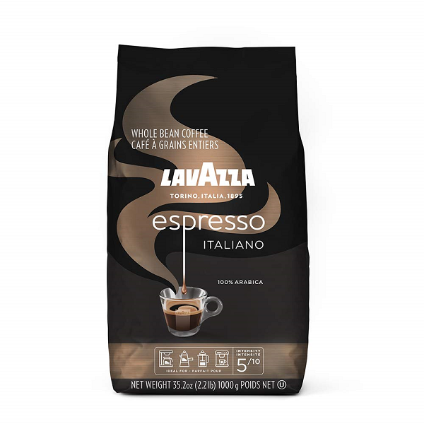 Lavazza Espresso Italiano Whole Bean Coffee Blend. Medium Roast. 2.2 Pound Bag