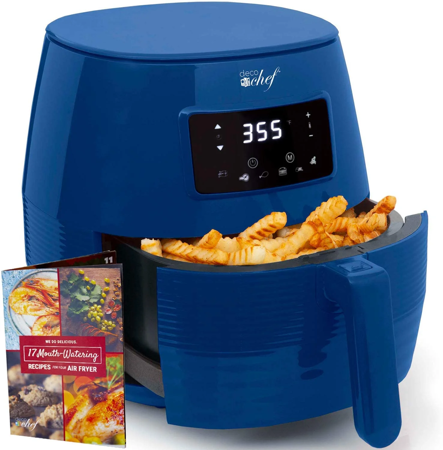 Deco Chef 5.8 Liter Digital Electric Fryer - Blue