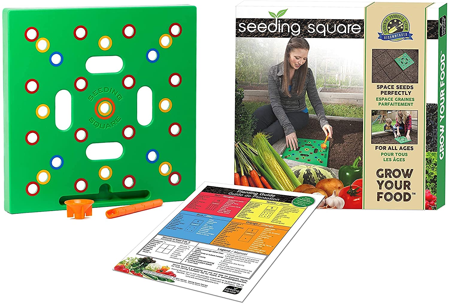 Seeding Square-Square Foot Gardening Template-Seed Sowing Tool Kit Comes