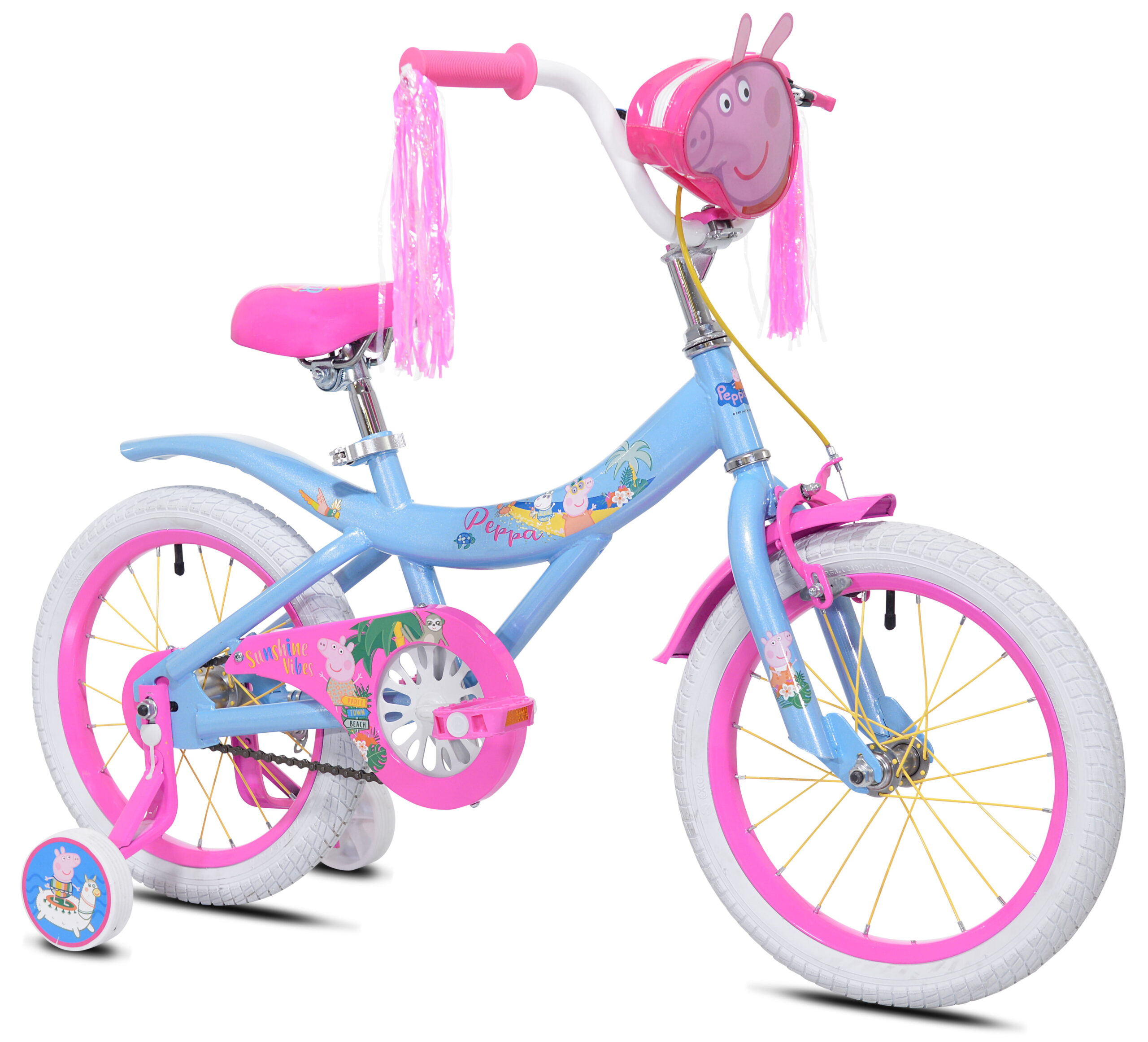 Kent Bicycles Peppa Pig 16-inch Girl-s Bicycle. Blue and Pink