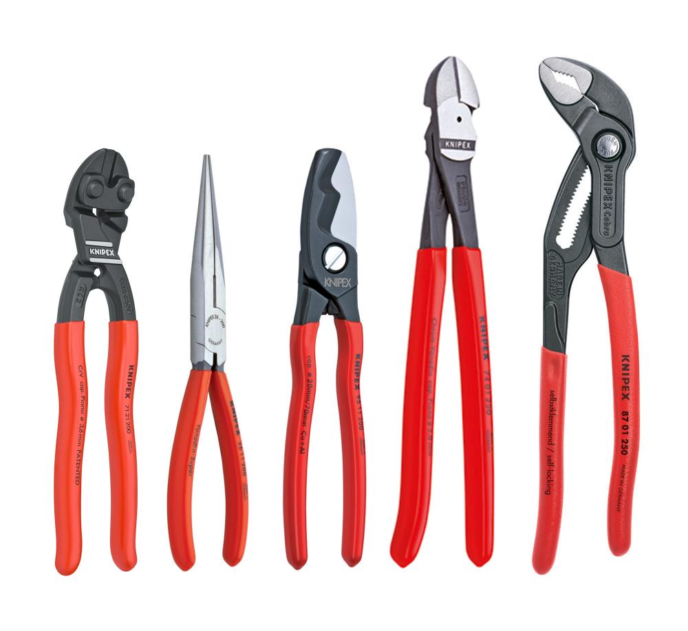 KNIPEX 5-Pack Traditional Plier Set
