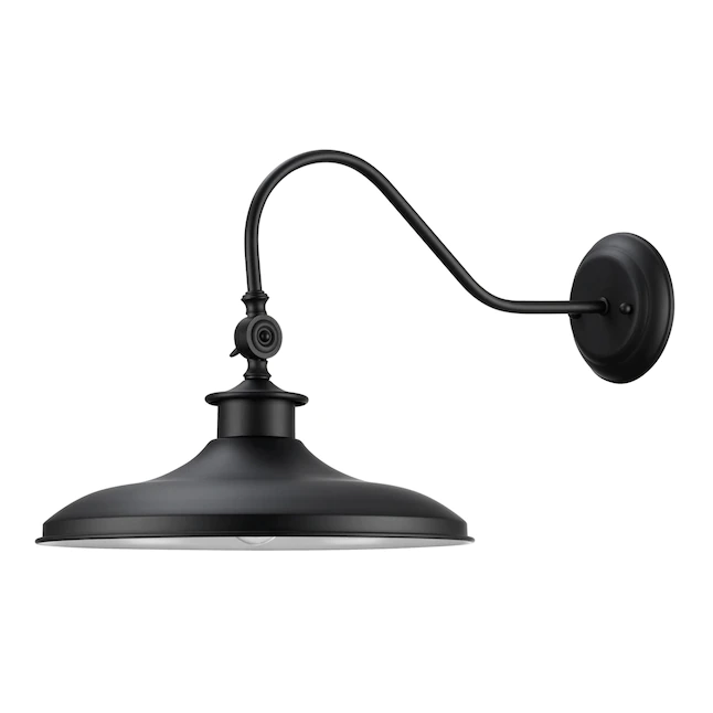 Globe Electric  Aedan 13-in W 1-Light Black. Satin Finish Modern/Contemporary Wall Sconce