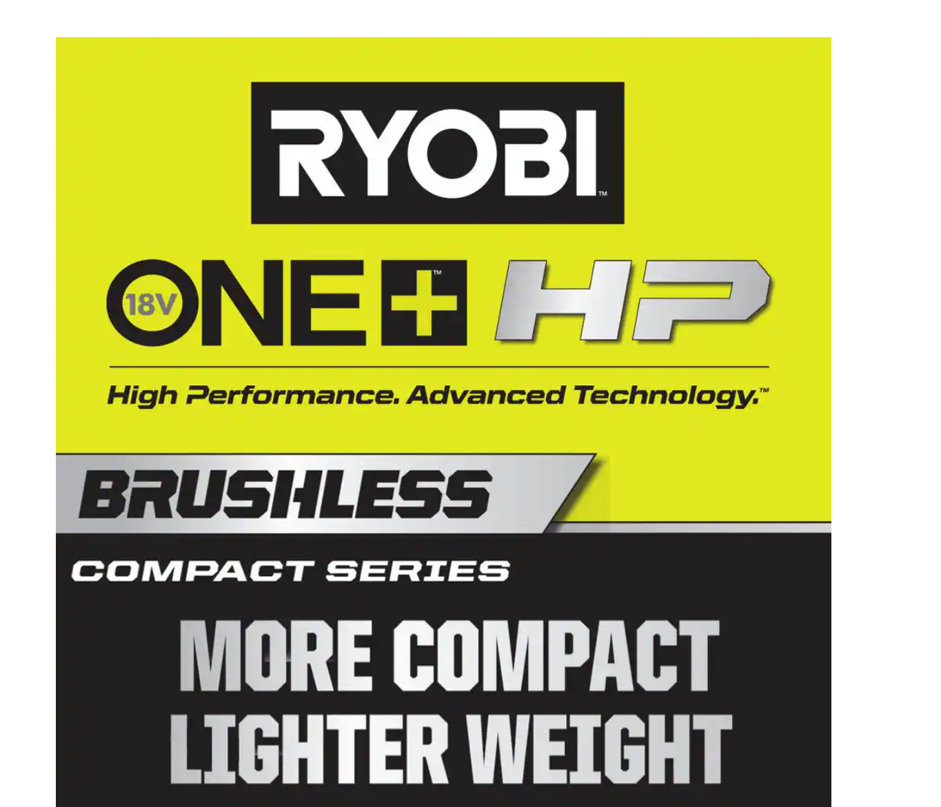 RYOBI PSBID01K-PSBRS01B ONE+ HP 18V Brushless Cordless Compact 1/4 in. Impact Driver and One-Handed Recip Saw Kit with (2) Batteries. Charger