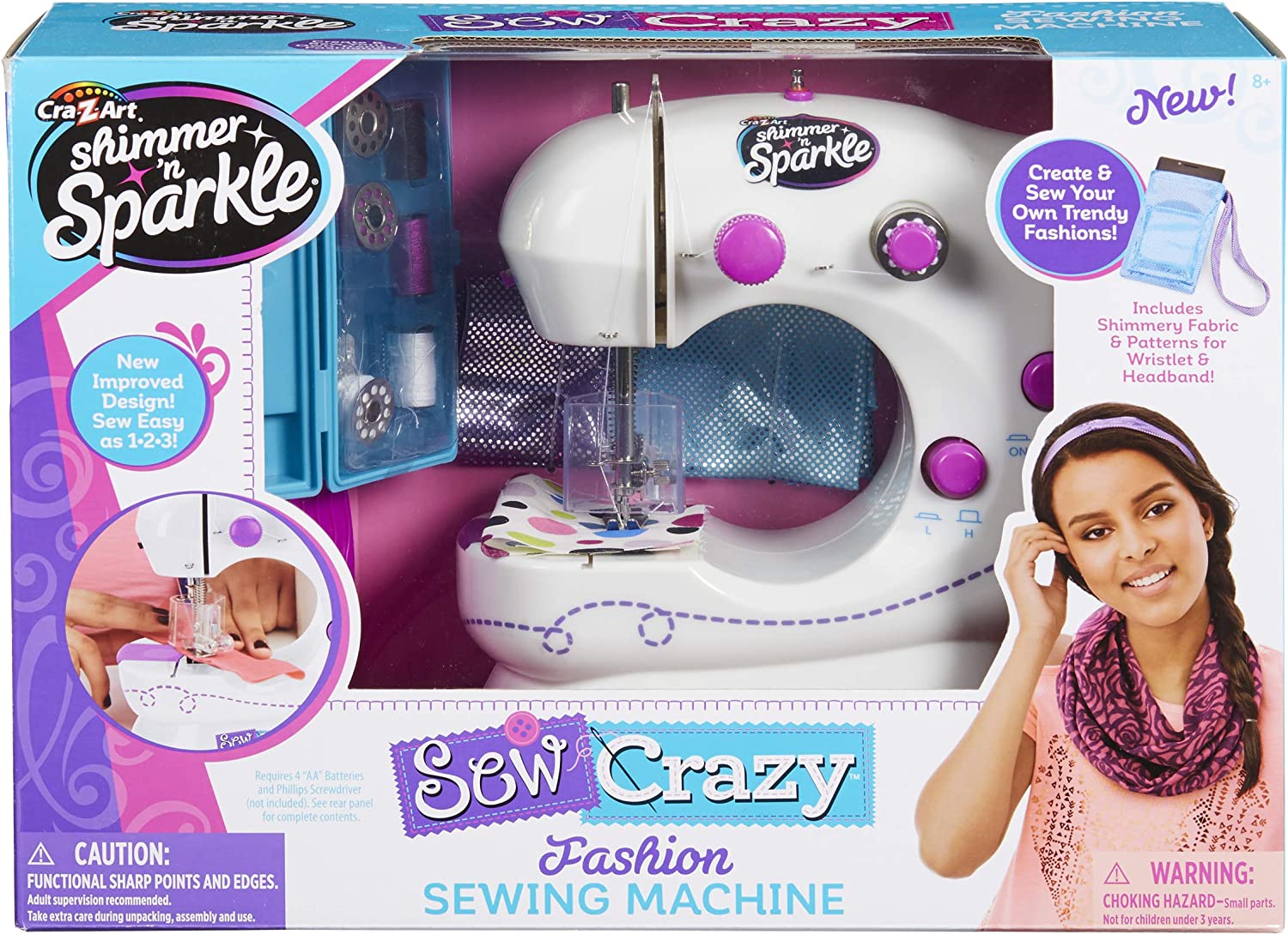 Cra-Z-Art Shimmer & Sparkle Sew Crazy Sewing Machine